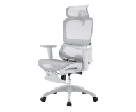 Sihoo B100 Mesh biały z podnóżkiem - 1605508 - zdjęcie 2